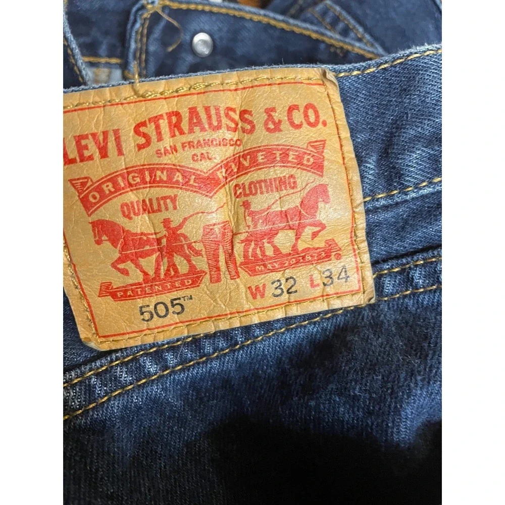 Levis 505 Jeans‎ Mens 32x34 Medium Wash Straight *32x32 Set of 2 Pairs